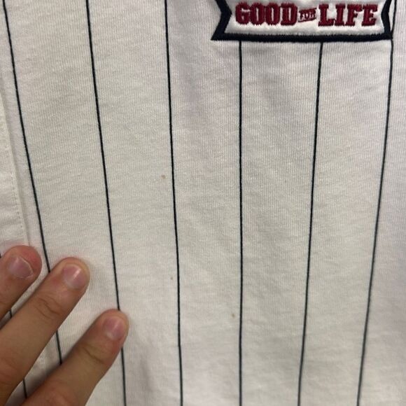 Primitive Apparel Men's White Navy Collegiate Baseball Jersey Size XL - Picture 6 of 7